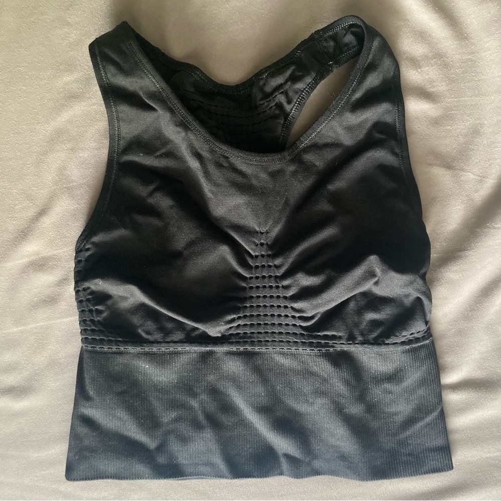 Black Sweaty Betty Sports Bra, Size S